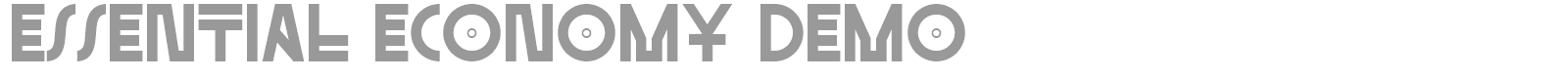 Essential Economy font preview